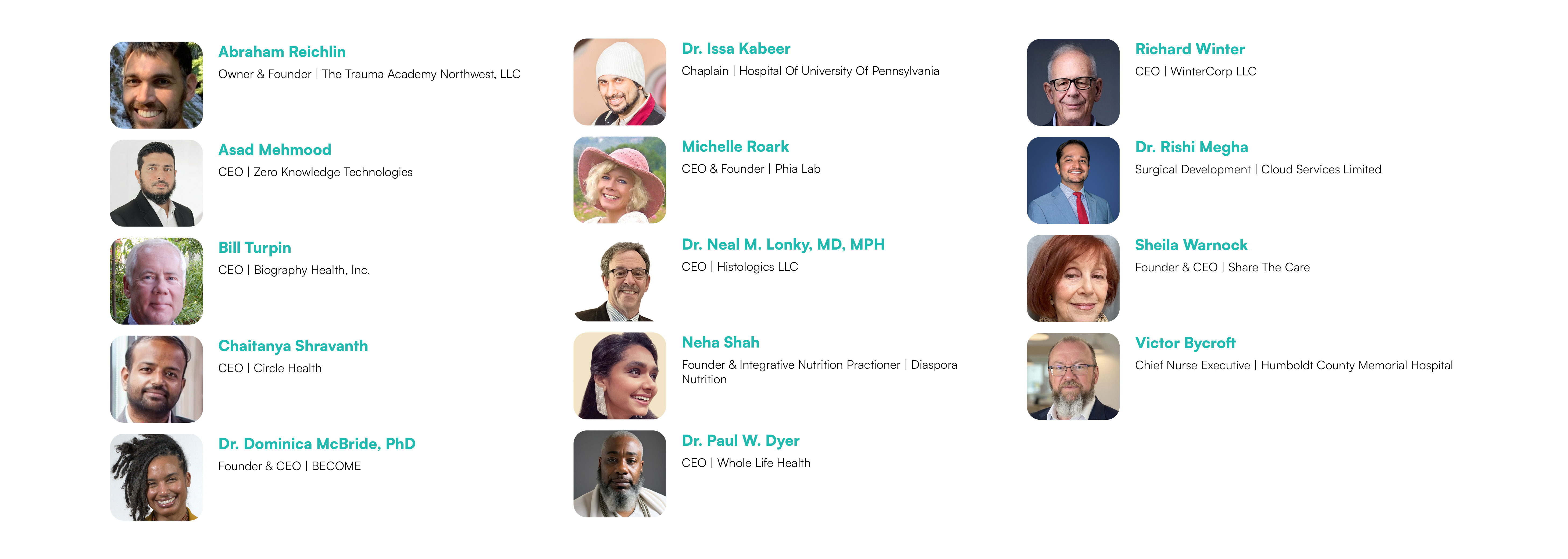 Website Visionaries Awardees